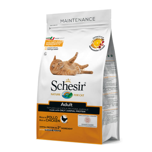 Hrana uscata pentru pisici Schesir Adult cu pui 10 kg